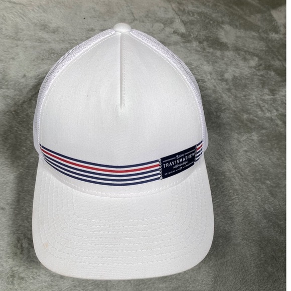 Travis Mathew Golf Hat Trucker Style Adjustable White‎ - Picture 1 of 8